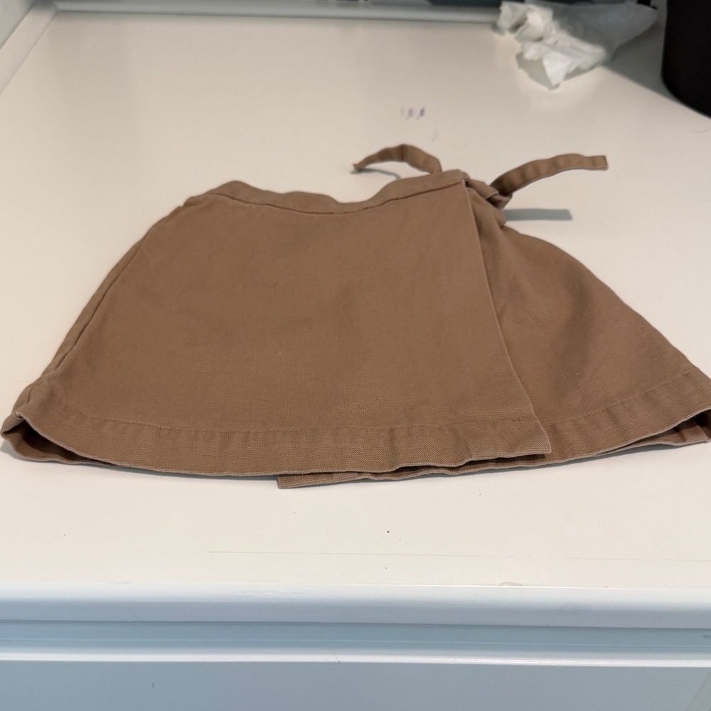Janie and Jack Taupe Wrap Skirt